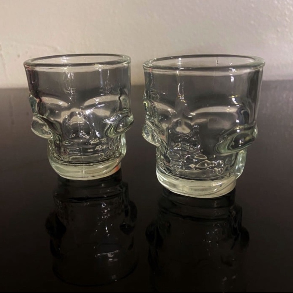 Pair of Skull Shot Glasses (New and Unused)